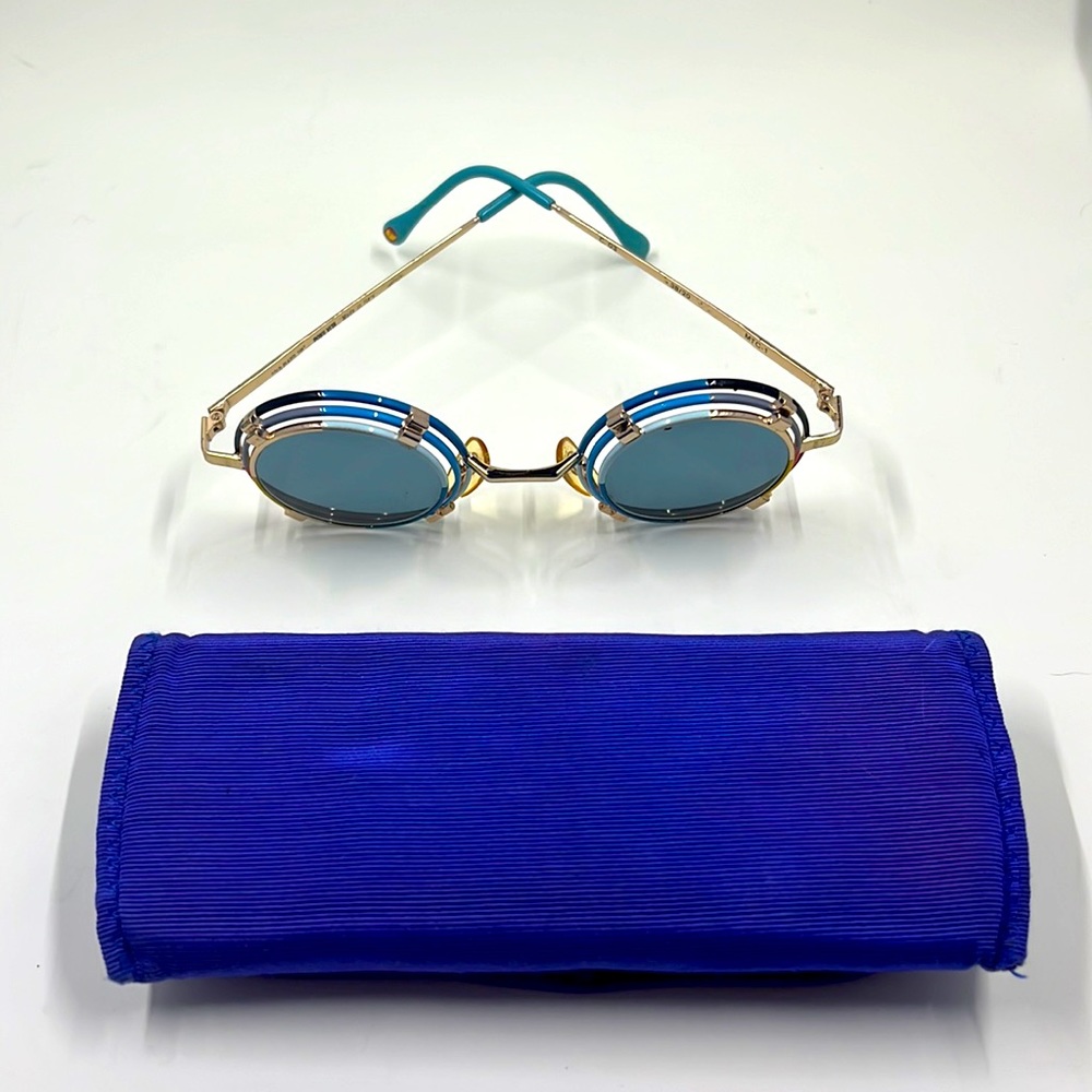 Dolce Vita Vintage Sunglasses & Case Made in Italy Gold Plated 24KT - Picture 9 of 14